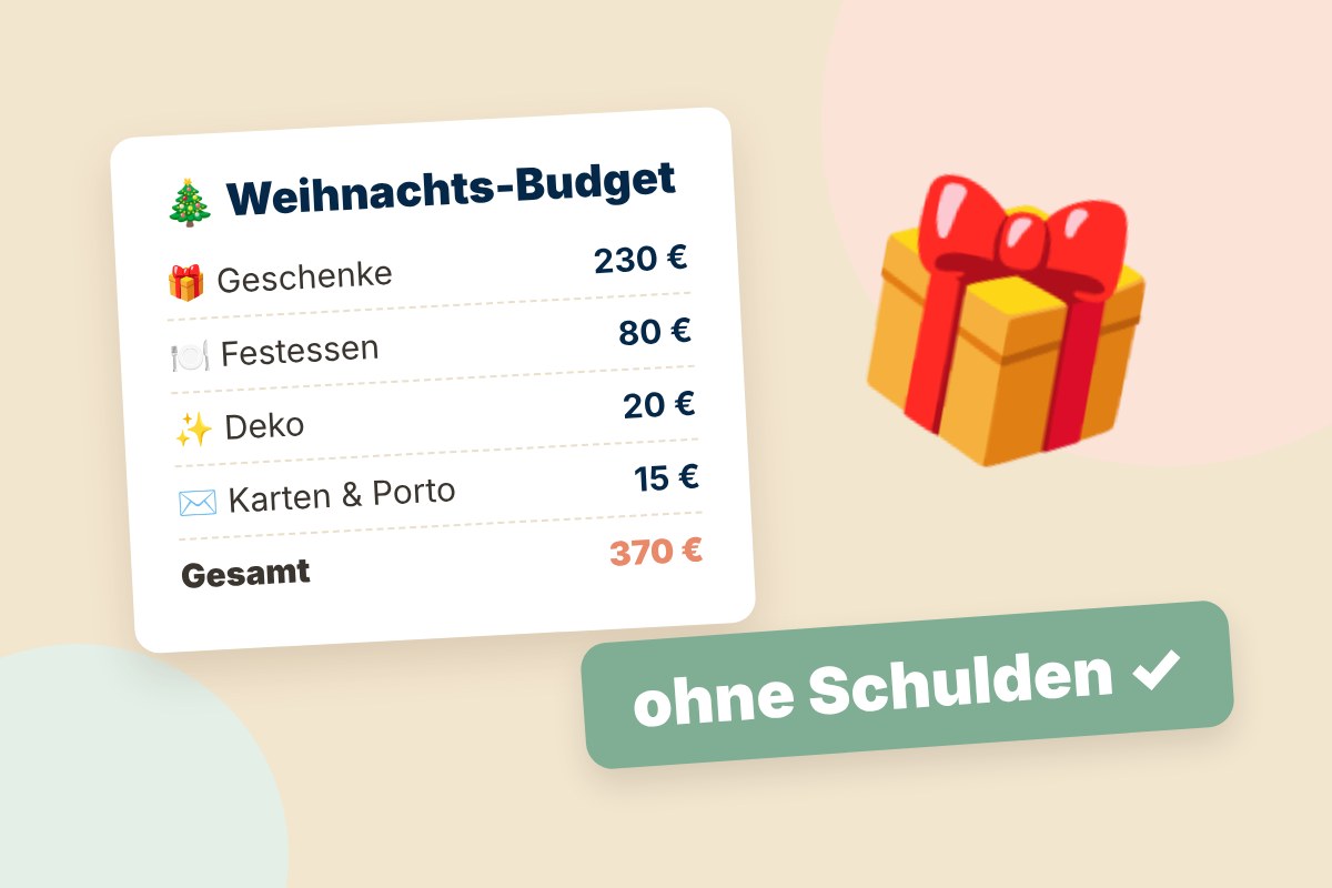 Weihnachts-Budget mit Geschenken, Festessen und Deko – ohne Schulden